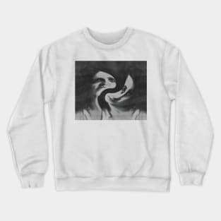 Dystopian reality woman in trance Crewneck Sweatshirt